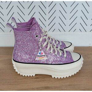 ✨Converse Run Star Hike Platform Hi 9.5 Men Shoes Sneaker Glitter Purple A10096C